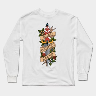 Banned Books Traditional Tattoo Long Sleeve T-Shirt